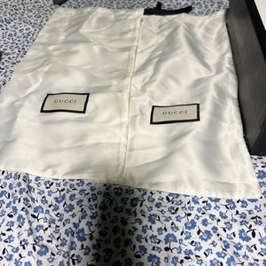 Gucci show box size 6 and 2 shoe dust  bag